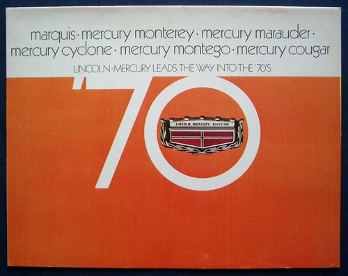 Prospekt brochure 1970 mercury - prospekt,